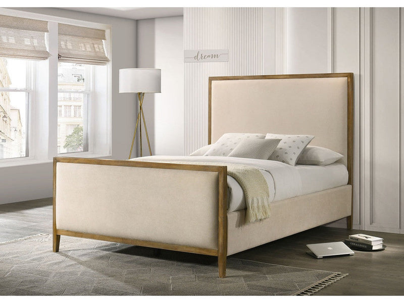Key Natural Oak Queen Bed
