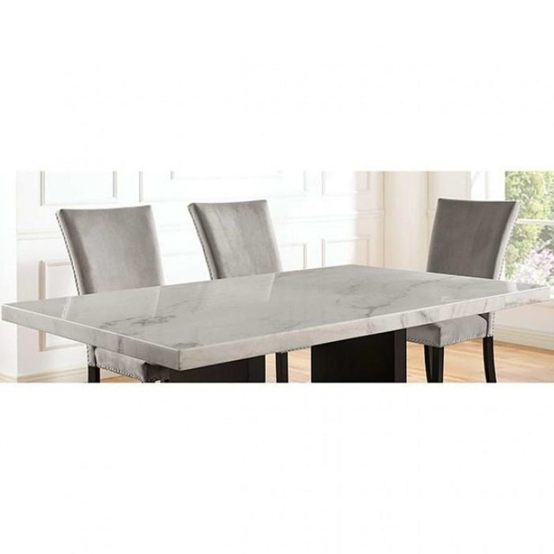 Kian White/Black 7pc Dining Room Set