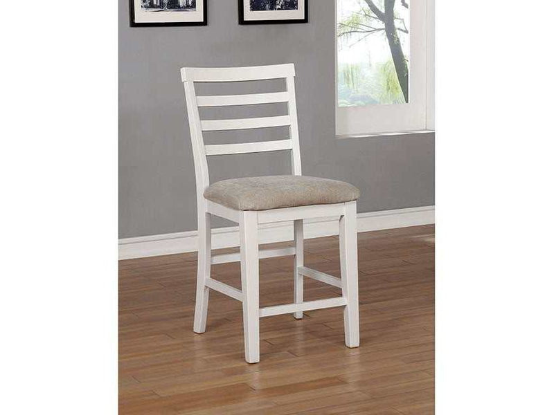 Kiana White Counter Height Side Chair (Set of 2)