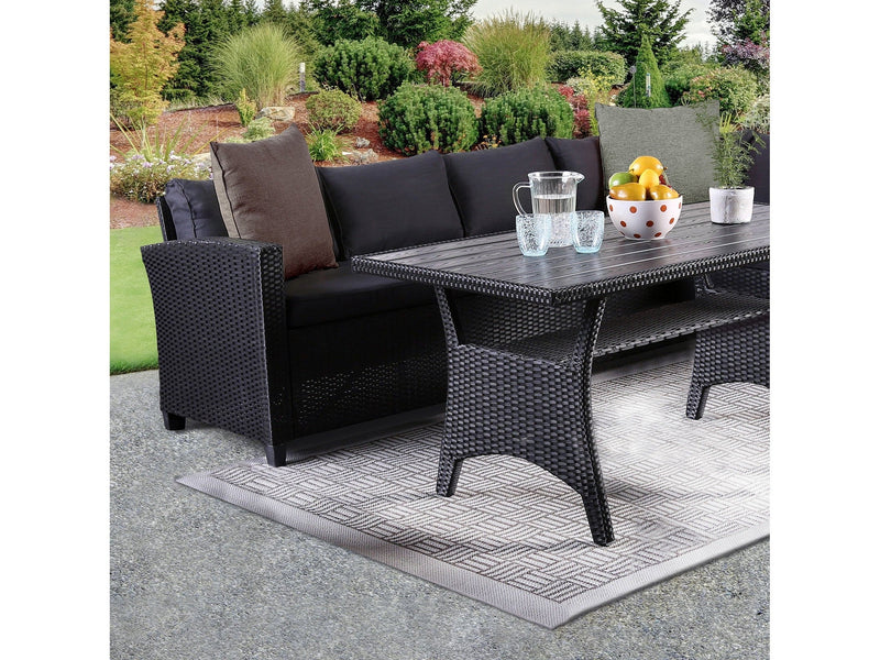 Kimara Black Outdoor Dining Table