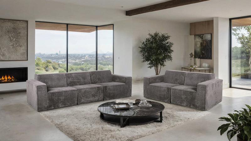 Kimara Dark Gray Loveseat