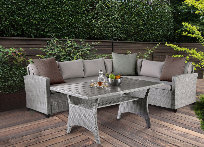 Kimara Gray Outdoor Dining Table