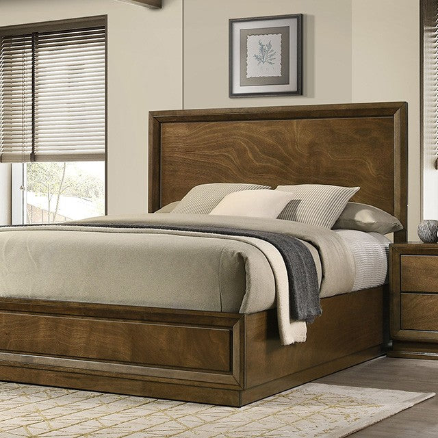 Kirkham Walnut Queen 5 Piece Bedroom Set w/Chest