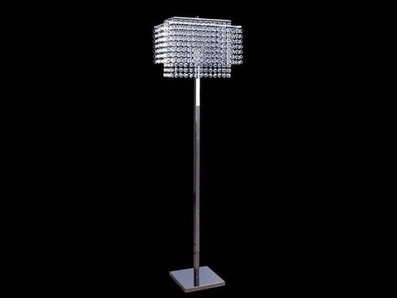 Kit Crystal & Chrome Floor Lamp
