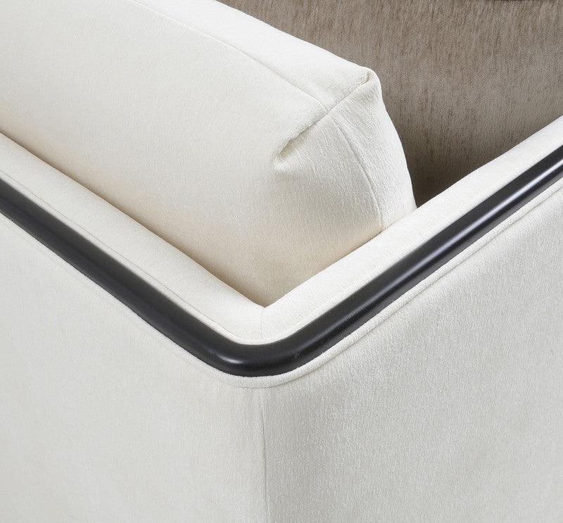 La Salle White Loveseat