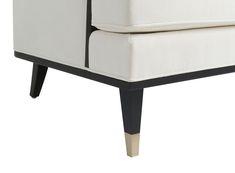 La Salle White Loveseat