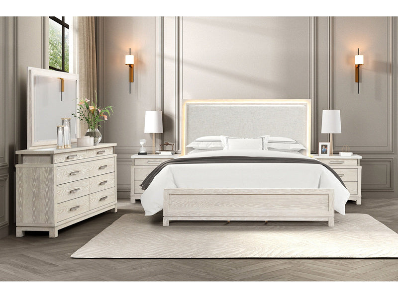 Lafayette Weathered Gray Queen 4 Piece Bedroom Set
