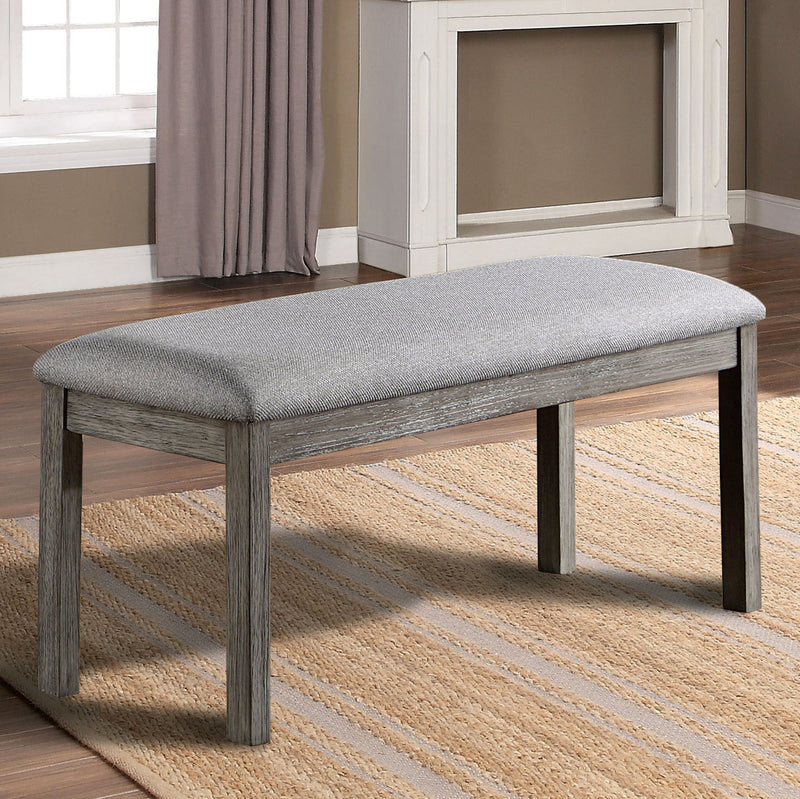 Laquila Gray 6 Pc. Dining Room Set w/ Bench