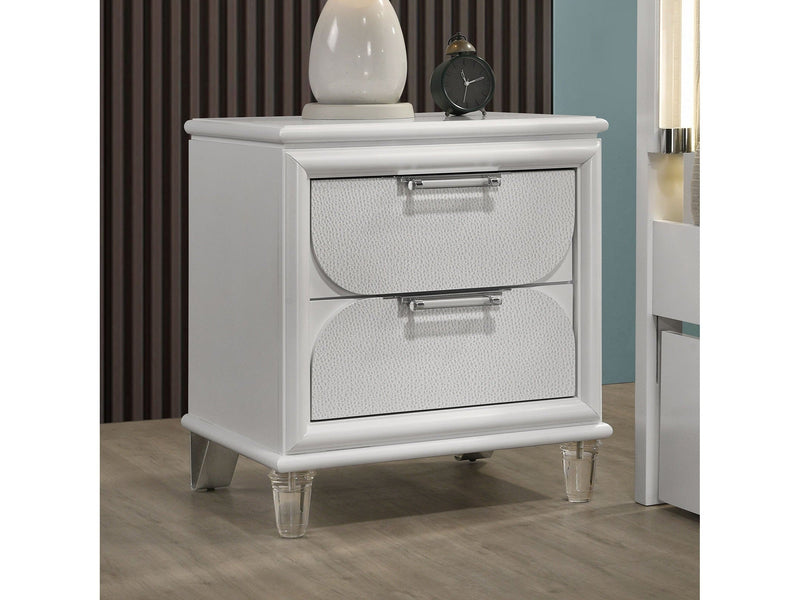 Lareina Pearl White Nightstand