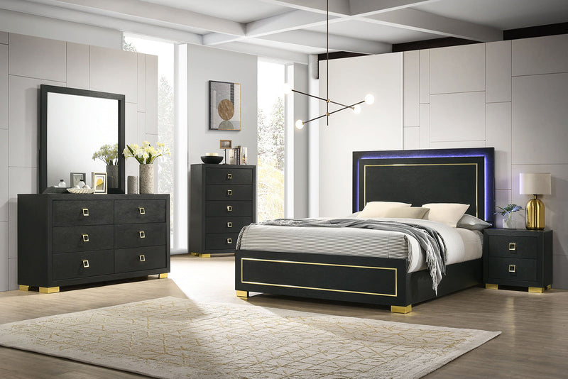 Latimer Black Eastern King Bed