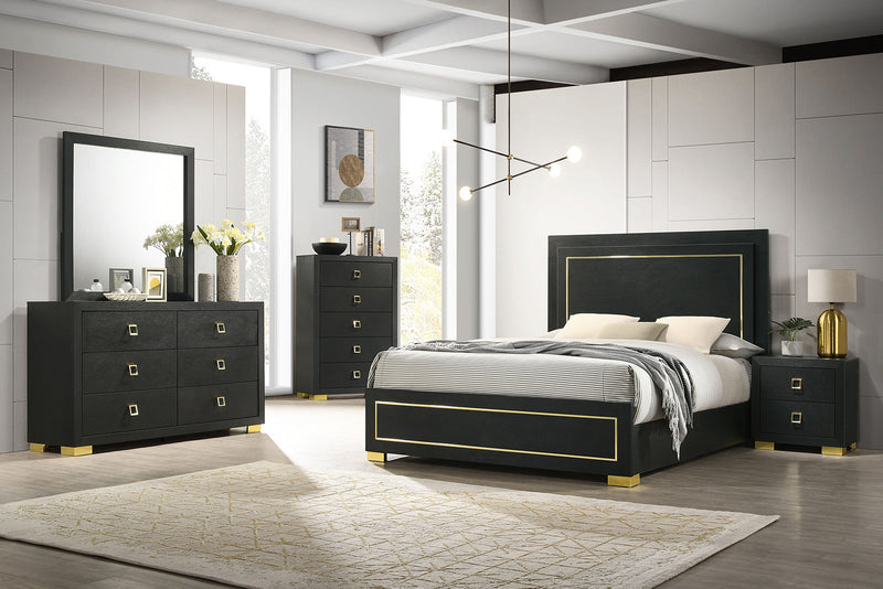 Latimer Black Nightstand