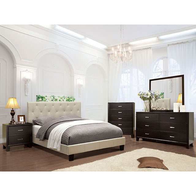 Leeroy Ivory Twin Bed
