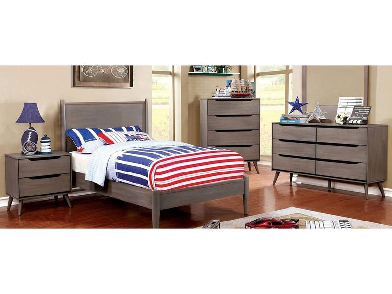 Lennart Gray 4 Pc. Full Bedroom Set