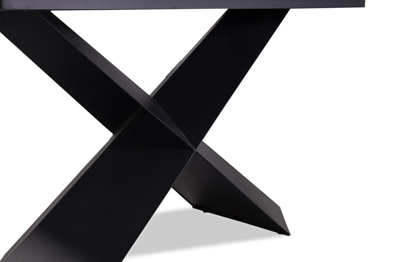 Lenvik Black/White 7 Piece Dining Set