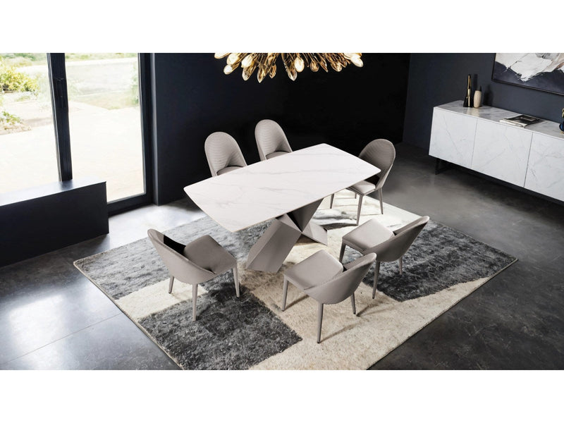 Lenvik Brown 7 Piece Dining Set