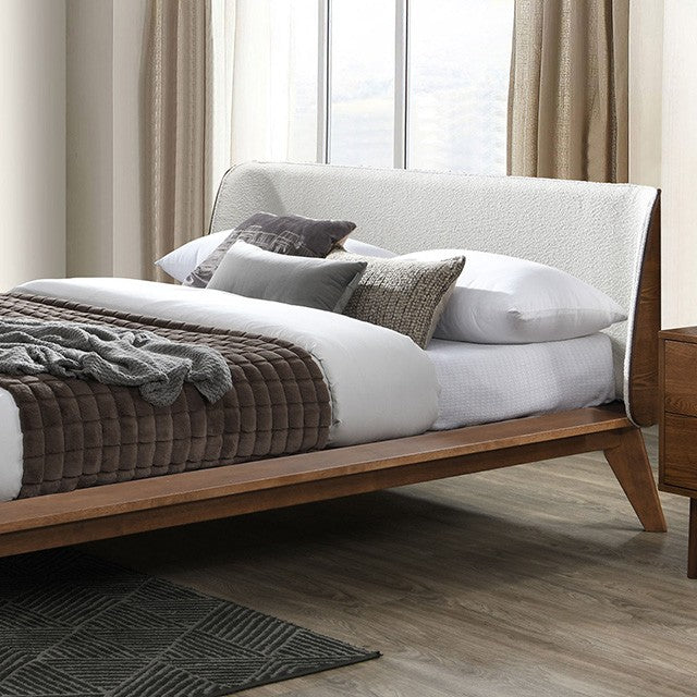 Lenzburg Walnut/Beige Full Bed