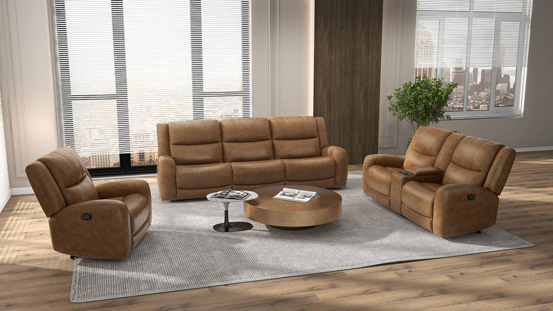 Leolinus Brown Leather Recliner