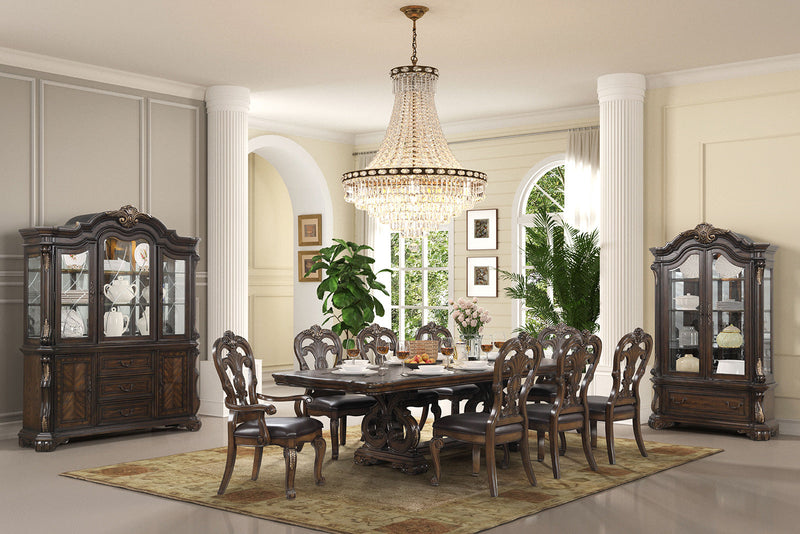 Leovanni Dark Brown Curio