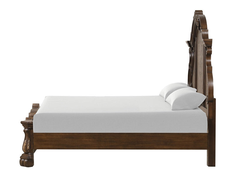 Leovanni Dark Brown Eastern King Bed