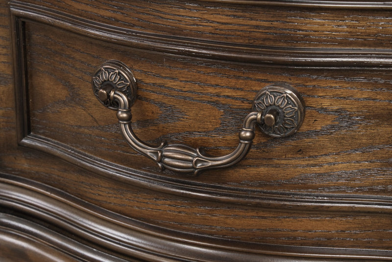 Leovanni Dark Brown Nightstand
