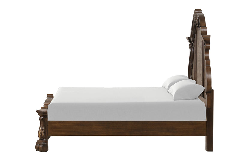 Leovanni Dark Brown Queen 5 Piece Bedroom Set w/Chest