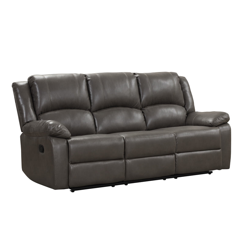 Letha Gray PU Leather Sofa & Loveseat