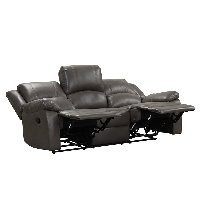Letha Gray PU Leather Sofa