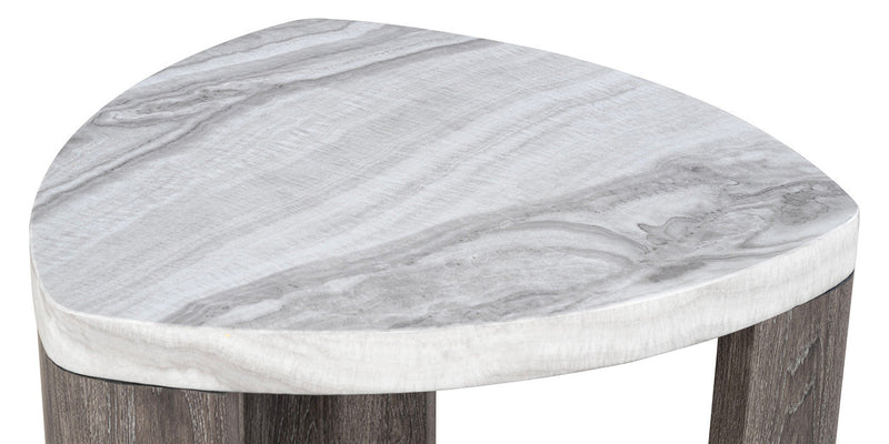 Levis Gray Triangle End Table
