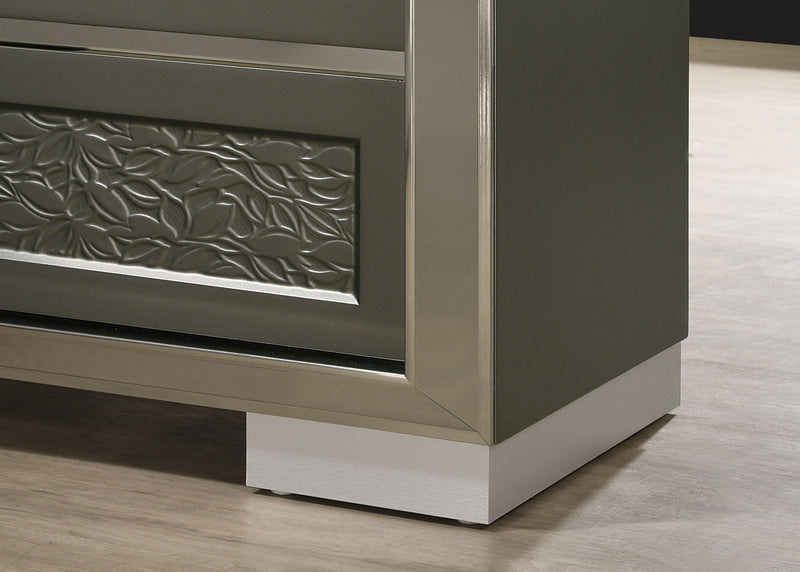Leyland Dark Gray Nightstand