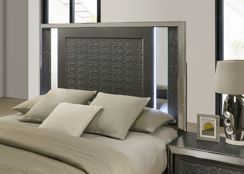 Leyland Dark Gray Queen Bed