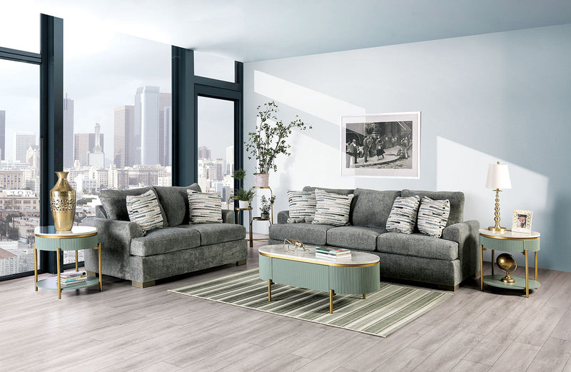 Leytonstone Gray Loveseat