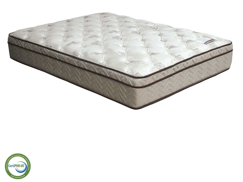 Lilium White/Brown 13" Euro Pillow Top  California King Mattress