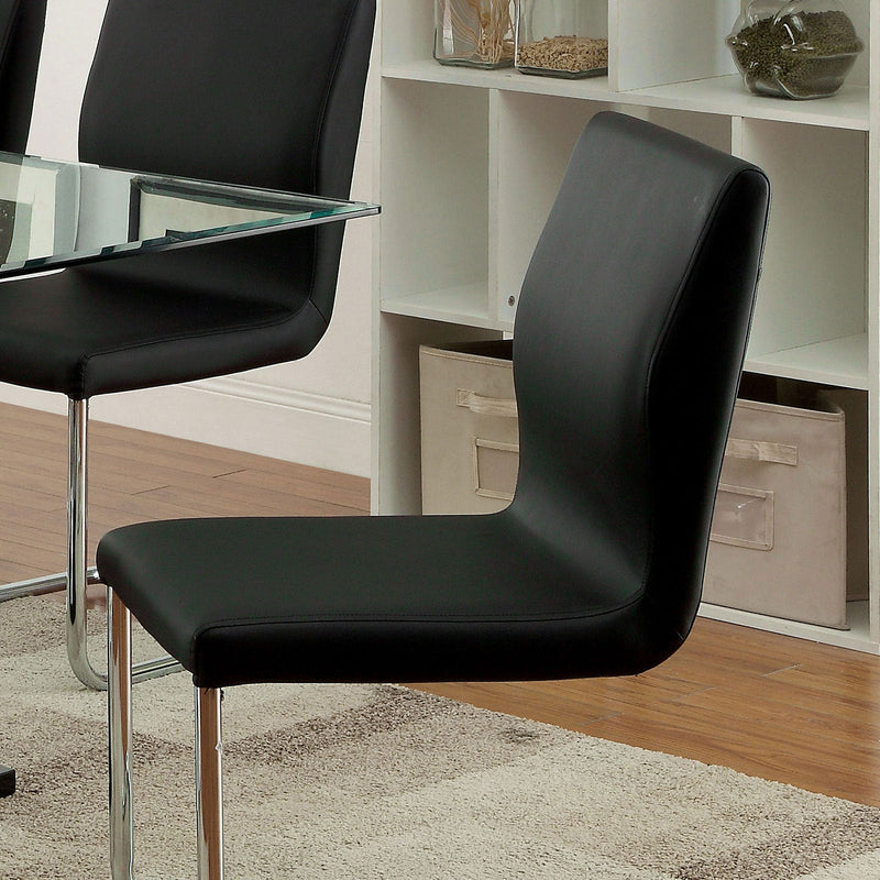 Lodia Black 5 Pc. Round Dining Room Set