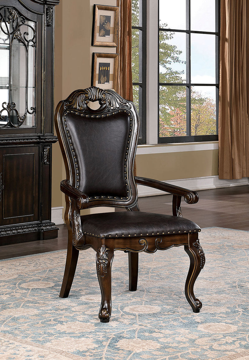 Lombardy Walnut/Dark Brown 9 Pc. Dining Room Set