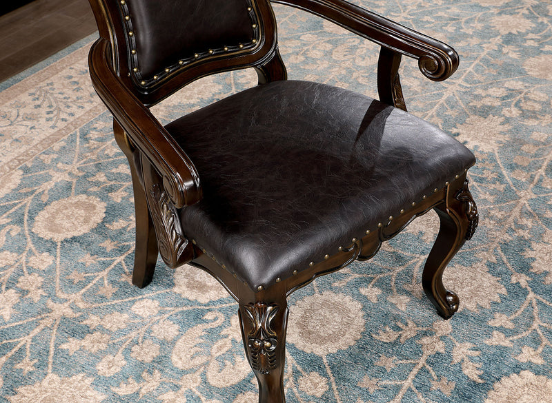 Lombardy Walnut/Dark Brown 9 Pc. Dining Room Set