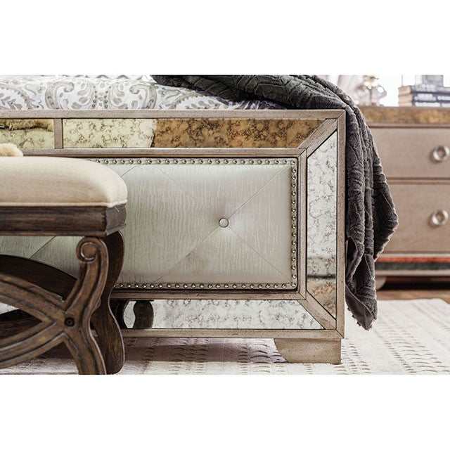 Loraine Champagne Queen Bed