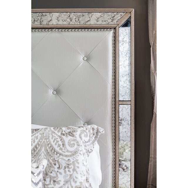 Loraine Champagne Queen Bed