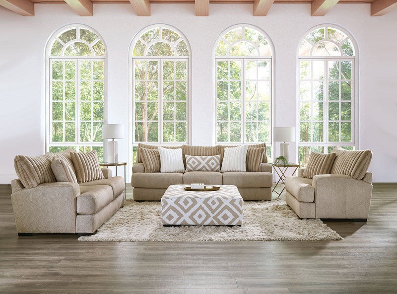 Loughlin Light Brown Loveseat