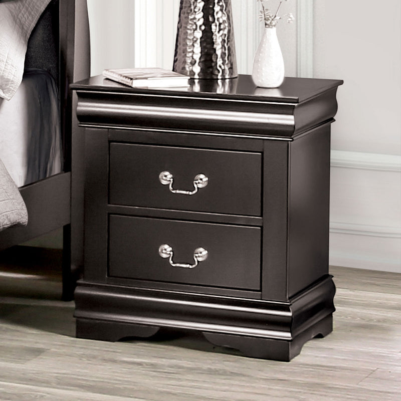 Louis Philippe Black 5 Pc. Queen Bedroom Set w/ Chest