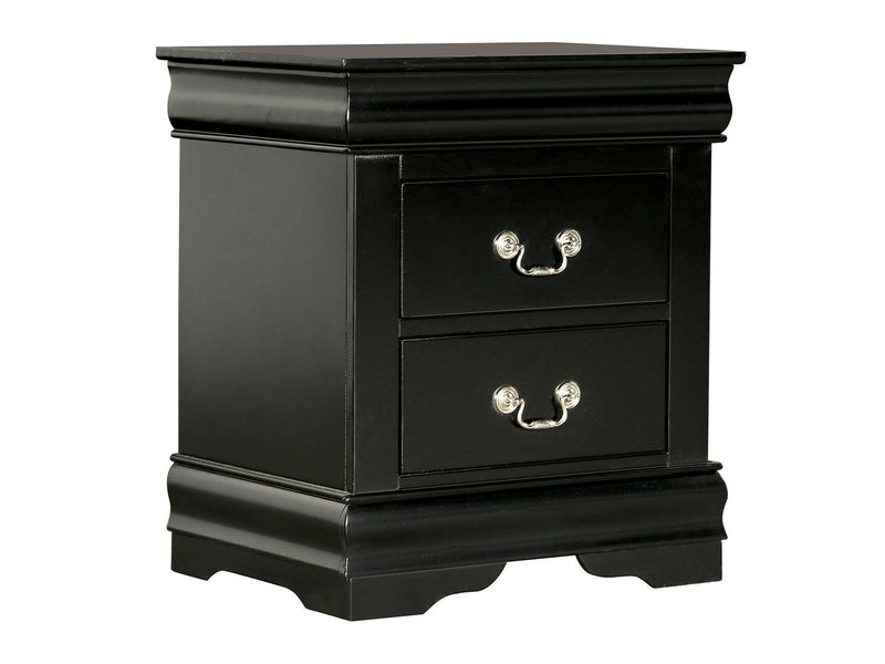 Louis Philippe Black Nightstand