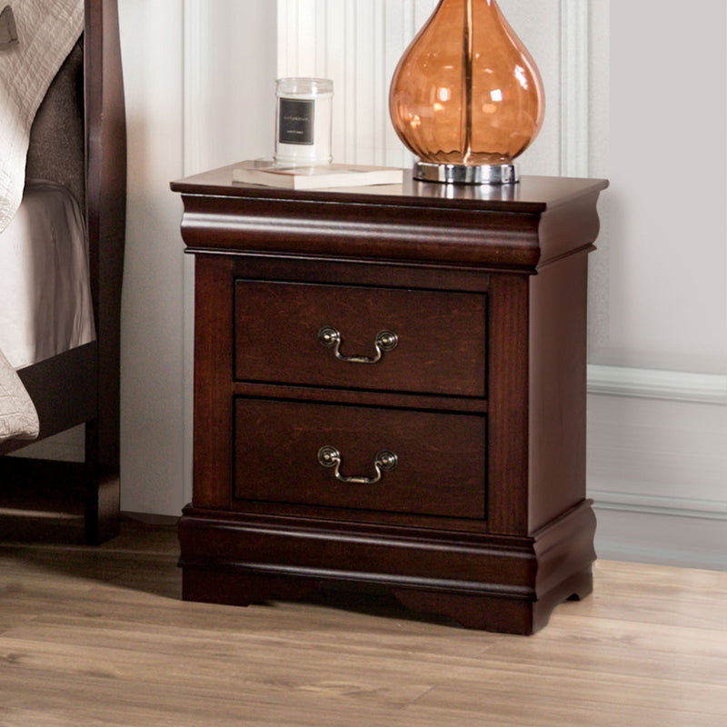 Louis Philippe Dark Cherry 4 Pc. Queen Bedroom Set