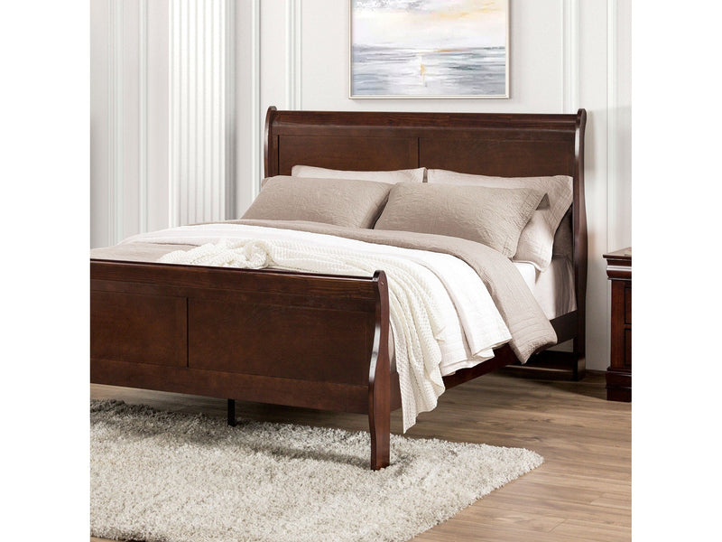 Louis Philippe Dark Cherry Full Bed