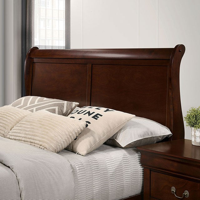 Louis Philippe Dark Cherry Full Bed