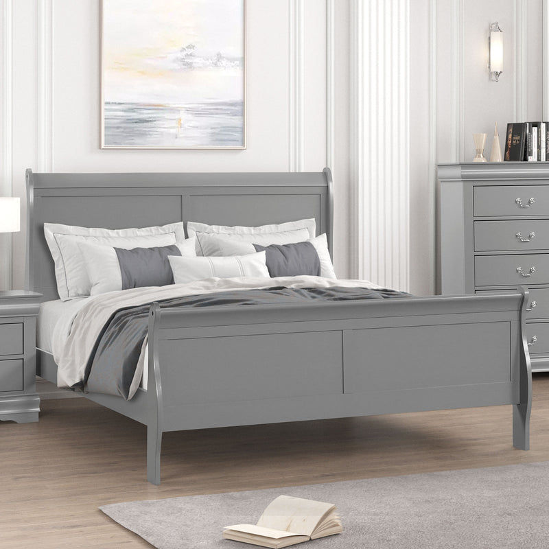 Louis Philippe Gray 4 Pc. Queen Bedroom Set