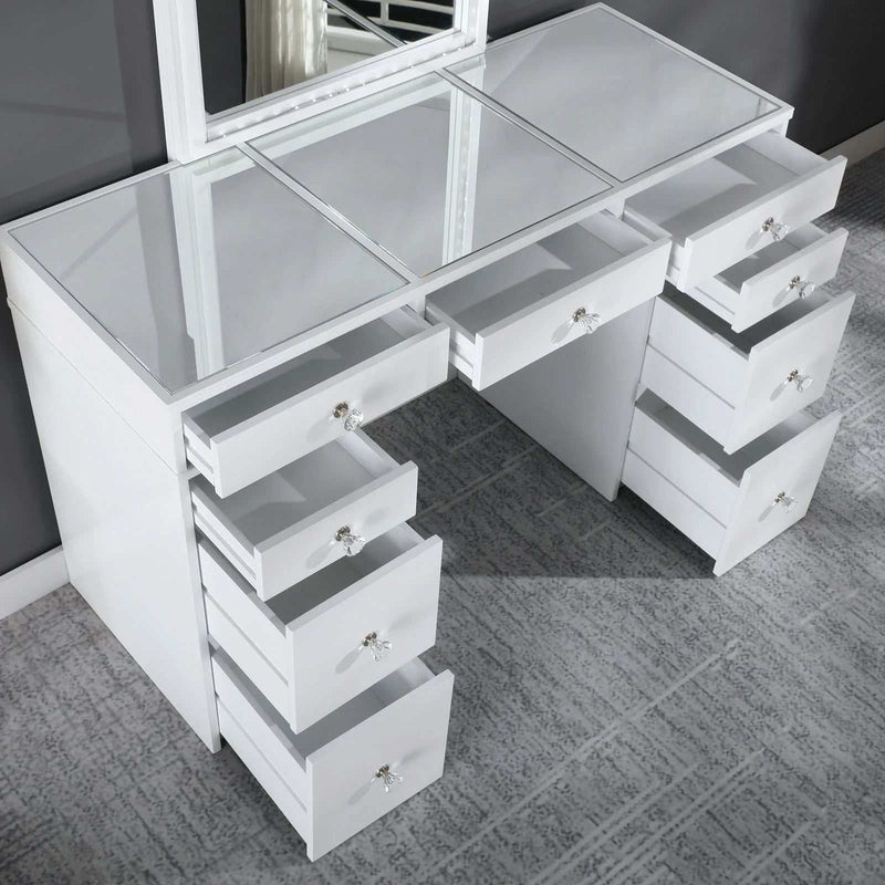 Louise White Vanity Set