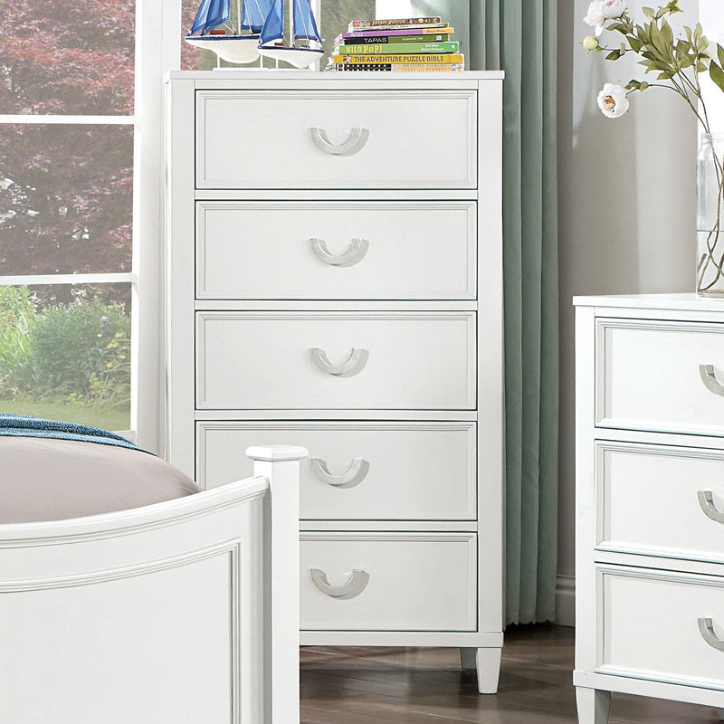Lycoris White Full 4 Piece Bedroom Set