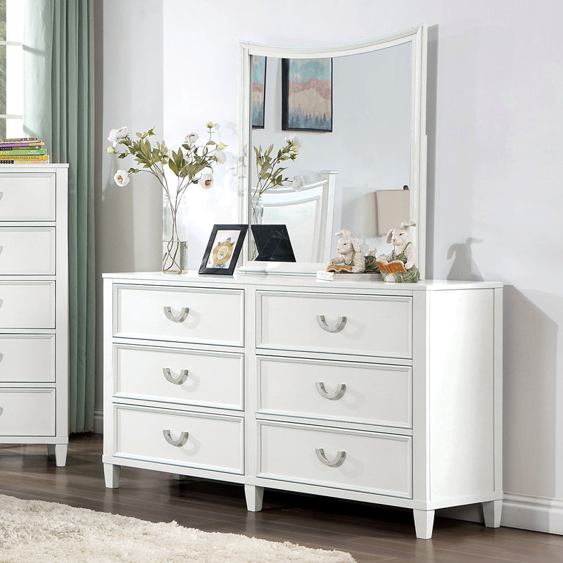 Lycoris White Full 4 Piece Bedroom Set