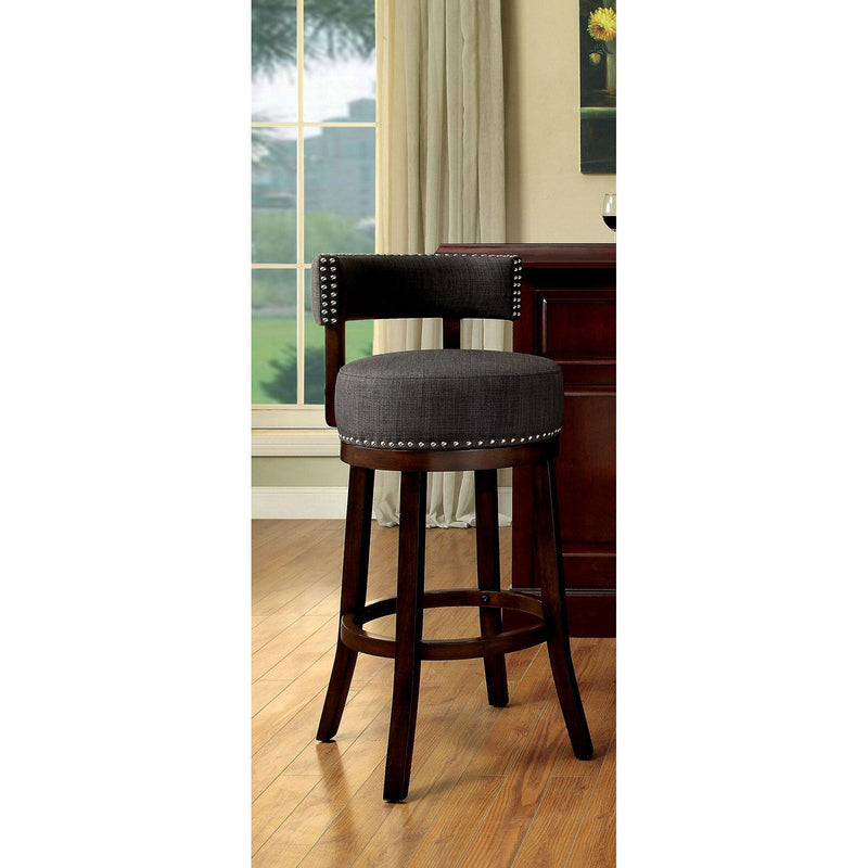 Lynsey Dark Oak/Gray 24" Bar Stool