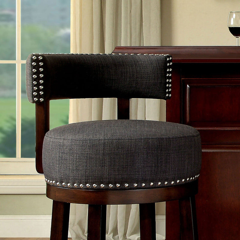 Lynsey Dark Oak/Gray 24" Bar Stool