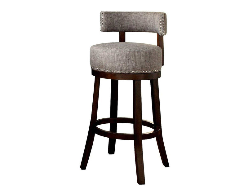 Lynsey Dark Oak/Light Gray Bar Stool (Set of 2)